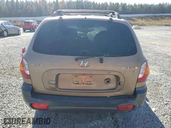 2004 Hyundai Santa Fe GLS with VIN KM8SC13D44U583980, listed as a Copart auction lot 80384034 with Not Provided miles and Salvage Title. Bid and sale history available at carsss.com. Image 6.