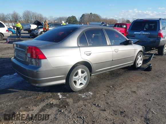 2004 Honda Civic EX with VIN 2HGES26804H624604, listed as a IAAI auction lot 41288262 with 294,964 mi miles. Bid and sale history available at carsss.com. Image 4.