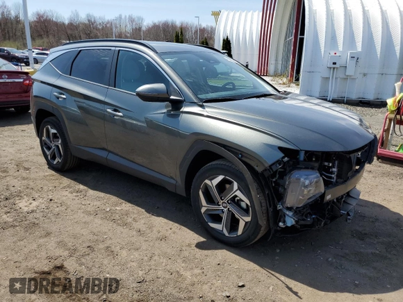 2023 Hyundai Tucson SEL with VIN 5NMJFCAE3PH210830, listed as a Copart auction lot 53682455 with 21,535 mi miles and Salvage Title. Bid and sale history available at DreamBid. Image 4.