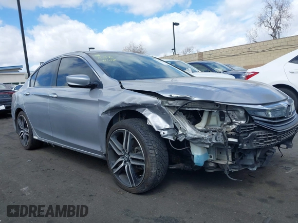 2017 Honda Accord Sedan Sport with VIN 1HGCR2F57HA082818, listed as a IAAI auction lot 41900332 with 169,226 mi miles. Bid and sale history available at carsss.com. Image 6.