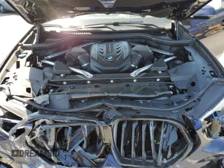 2023 BMW X6 M50i with VIN 5UXCY8C09P9P28422, listed as a Copart auction lot 52818133 with 4,131 mi miles and Salvage Title. Bid and sale history available at carsss.com. Image 12.