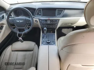 2017 Genesis G80 3.8L with VIN KMHGN4JE2HU182477, listed as a Copart auction lot 43333425 with 71,404 mi miles and Salvage Title. Bid and sale history available at DreamBid. Image 8.