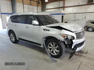 2011 Infiniti QX56 7-passenger with VIN JN8AZ2NE3B9005965, listed as a Copart auction lot 79526624 with 169,888 mi miles and Salvage Title. Bid and sale history available at carsss.com. Image 4.