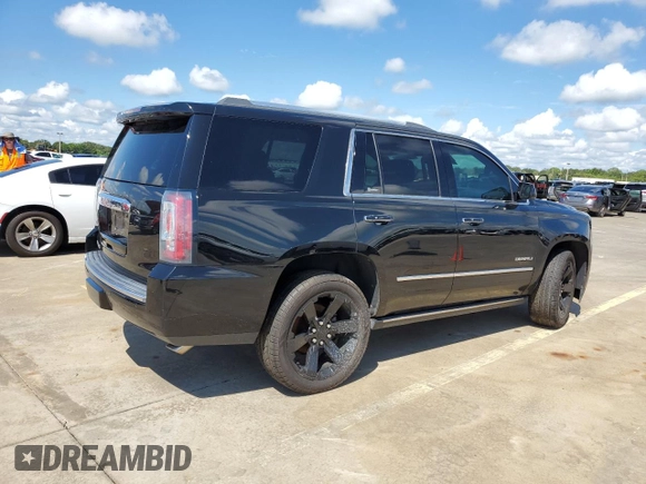 2017 GMC Yukon Denali with VIN 1GKS1CKJ8HR309594, listed as a Copart auction lot 73943684 with 0 mi miles and Salvage Title. Bid and sale history available at carsss.com. Image 3.