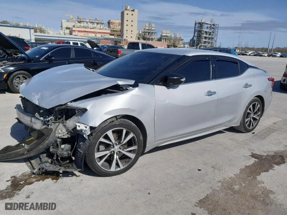 2017 Nissan Maxima SV with VIN 1N4AA6AP2HC431021, listed as a Copart auction lot 47798475 with 125,954 mi miles and Salvage Title. Bid and sale history available at carsss.com. Image 1.