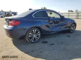 2016 BMW 2 Series 228i with VIN WBA1F9C55GV742306, listed as a Copart auction lot 41801185 with 47,395 mi miles and Salvage Title. Bid and sale history available at carsss.com. Image 3.