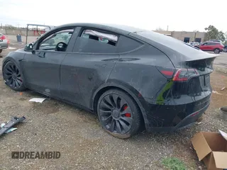 2021 Tesla Model Y Performance with VIN 5YJYGDEF9MF273884, listed as a IAAI auction lot 41781944 with Not Provided miles and . Bid and sale history available at DreamBid. Image 3.