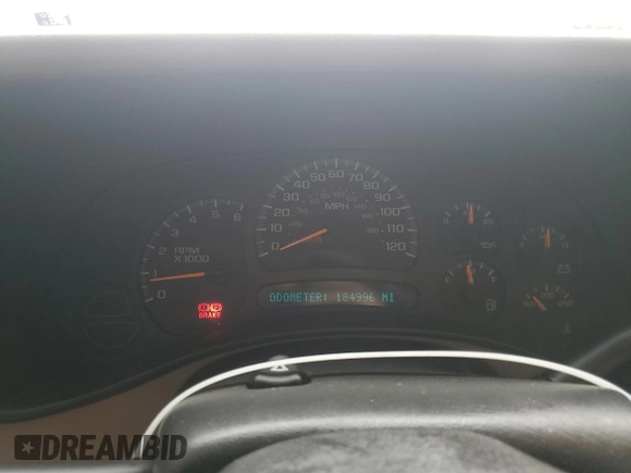2005 Chevrolet Tahoe LS z VIN 1GNEK13T45J243248, wystawiony jako Copart lot #56886745 z przebiegiem 184 996 mil mil oraz Czysty tytuł • Clean title. Historia ofert i sprzedaży dostępna na DreamBid. Obrazek 9.