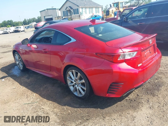 2016 Lexus RC 300 F Sport with VIN JTHSM5BC1G5000408, listed as a IAAI auction lot 42499409 with 103,632 mi miles and . Bid and sale history available at DreamBid. Image 3.