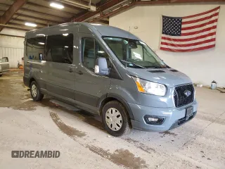 2022 Ford Transit Passenger XL z VIN 1FBAX2C83NKA79919, wystawiony jako Copart lot #50464935 z przebiegiem 33 373 mil mil oraz Czysty tytuł • Clean title. Historia ofert i sprzedaży dostępna na DreamBid. Obrazek 4.