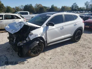2019 Hyundai Tucson Night with VIN KM8J33AL2KU940703, listed as a Copart auction lot 76443654 with 54,267 mi miles and Salvage Title. Bid and sale history available at carsss.com. Image 1.