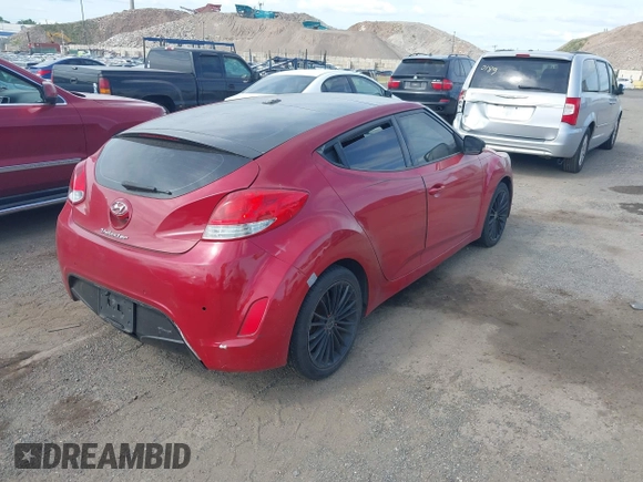 2012 Hyundai Veloster w/Black Int with VIN KMHTC6AD8CU053904, listed as a IAAI auction lot 42774621 with 164,599 mi miles and . Bid and sale history available at DreamBid. Image 4.
