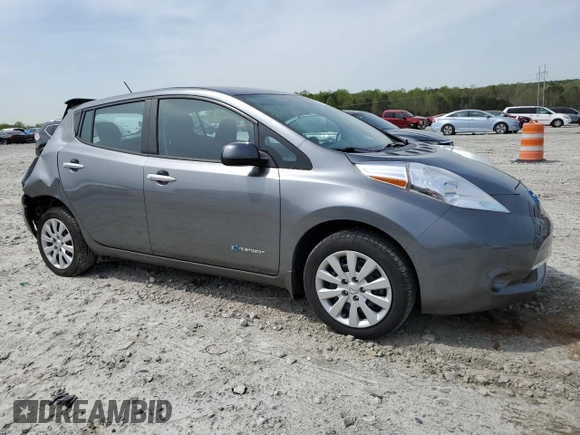 2015 Nissan LEAF S with VIN 1N4AZ0CP7FC330279, listed as a Copart auction lot 51583175 with 62,617 mi miles and Salvage Title. Bid and sale history available at DreamBid. Image 4.