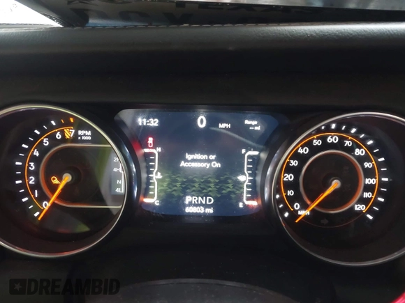 2020 Jeep Gladiator Overland with VIN 1C6HJTFG6LL212997, listed as a IAAI auction lot 41952950 with 60,803 mi miles and . Bid and sale history available at DreamBid. Image 7.