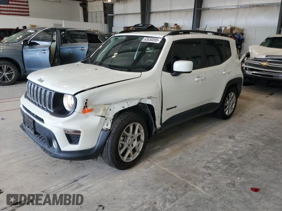 2021 Jeep Renegade Latitude z VIN ZACNJCBB4MPN14949, wystawiony jako Copart lot #63658595 z przebiegiem 65 931 mil mil oraz Czysty tytuł • Clean title. Historia ofert i sprzedaży dostępna na DreamBid. Obrazek 1.