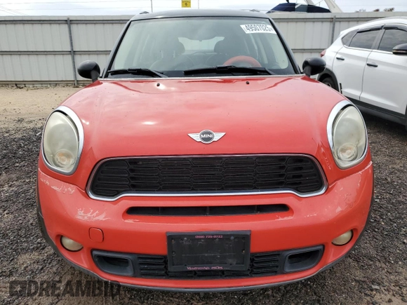 2011 MINI Countryman S z VIN WMWZC3C55BWL78416, wystawiony jako Copart lot #49507025 z przebiegiem 83 551 mil mil oraz Szkoda całkowita • Salvage title. Historia ofert i sprzedaży dostępna na DreamBid. Obrazek 5.