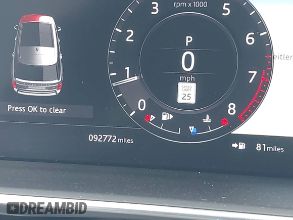 2019 Land Rover Range Rover HSE with VIN SALGS2SVXKA546498, listed as a IAAI auction lot 41615177 with 92,772 mi miles and . Bid and sale history available at DreamBid. Image 15.