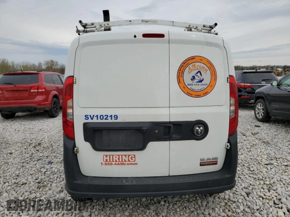 2019 Ram ProMaster City Cargo Tradesman with VIN ZFBHRFAB1K6M85134, listed as a Copart auction lot 51409354 with 188,019 mi miles and Non Repairable. Bid and sale history available at DreamBid. Image 6.