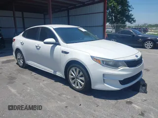 2018 Kia Optima S with VIN 5XXGT4L35JG251681, listed as a IAAI auction lot 42302319 with 154,612 mi miles and . Bid and sale history available at DreamBid. Image 1.