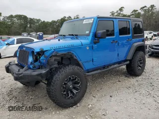 2015 Jeep Wrangler Unlimited Rubicon Hard Rock with VIN 1C4HJWFG0FL745930, listed as a Copart auction lot 44430225 with 92,366 mi miles and Clean title. Bid and sale history available at DreamBid. Image 1.