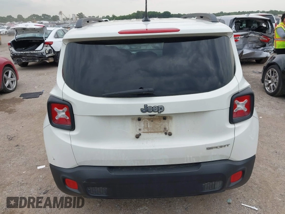 2017 Jeep Renegade Sport with VIN ZACCJAAB9HPF74358, listed as a IAAI auction lot 42467736 with 167,858 mi miles and . Bid and sale history available at DreamBid. Image 16.