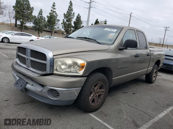 2006 Dodge 1500 SLT with VIN 1D7HA18N56S642562, listed as a Copart auction lot 55796925 with 331,785 mi miles and Clean Title. Bid and sale history available at carsss.com. Image 1.