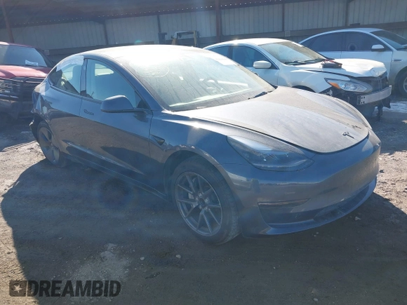 2023 Tesla Model 3 with VIN 5YJ3E1EA9PF548502, listed as a IAAI auction lot 41160649 with 28,759 mi miles and . Bid and sale history available at carsss.com. Image 1.