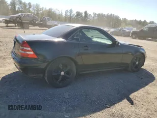 2003 Mercedes-Benz SLK-Class 3.2L with VIN WDBKK65F43F287801, listed as a Copart auction lot 75333444 with 166,541 mi miles and Salvage Title. Bid and sale history available at carsss.com. Image 3.