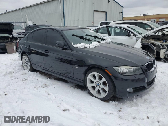 2011 BMW 3 Series 328i xDrive with VIN WBAPK7C57BA772711, listed as a Copart auction lot 80191064 with 0 mi miles and Salvage Title. Bid and sale history available at carsss.com. Image 4.