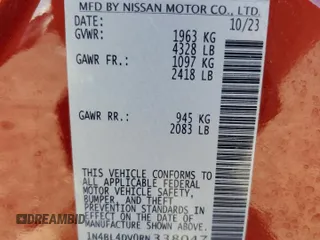 2024 Nissan Altima 2.5 SV with VIN 1N4BL4DV0RN338047, listed as a Copart auction lot 53912755 with 22,411 mi miles and Salvage Title. Bid and sale history available at carsss.com. Image 13.
