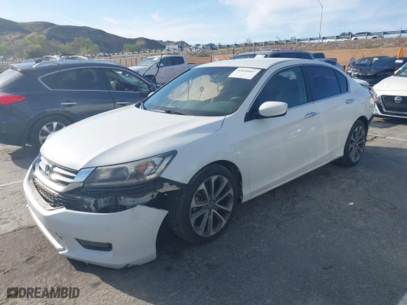 2015 Honda Accord Sedan Sport with VIN 1HGCR2F57FA033972, listed as a IAAI auction lot 41830447 with 146,126 mi miles. Bid and sale history available at carsss.com. Image 16.