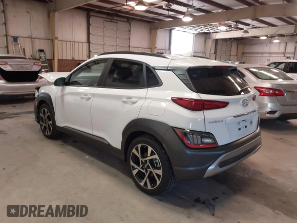 2023 Hyundai Kona Limited with VIN KM8K53A34PU007861, listed as a IAAI auction lot 41003035 with 5,759 mi miles. Bid and sale history available at carsss.com. Image 3.