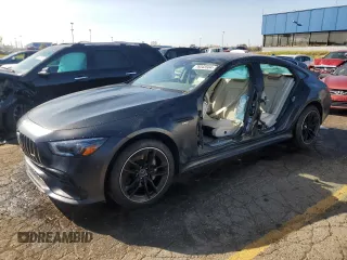 2022 Mercedes-Benz AMG GT with VIN W1K7X5KB9NA046312, listed as a Copart auction lot 76042564 with 31,662 mi miles and Salvage Title. Bid and sale history available at carsss.com. Image 1.