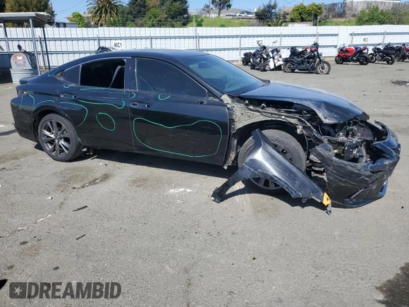 2020 Lexus ES 350 F Sport with VIN 58AGZ1B16LU080759, listed as a Copart auction lot 51943345 with 61,118 mi miles and Salvage title. Bid and sale history available at DreamBid. Image 4.