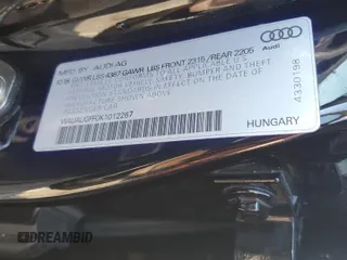 2019 Audi A3 Sedan Premium with VIN WAUAUGFF0K1012267, listed as a Copart auction lot 46134904 with 28,833 mi miles. Bid and sale history available at carsss.com. Image 12.