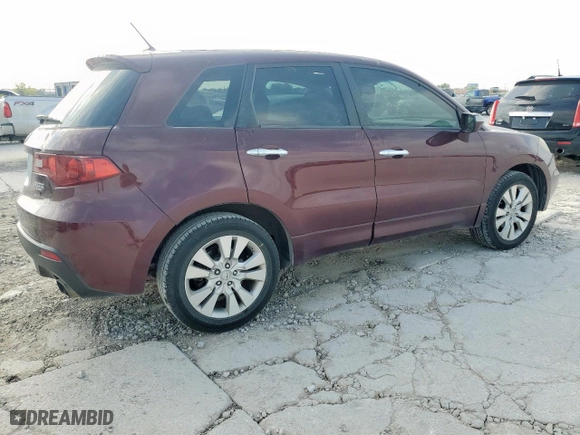 2010 Acura RDX Tech Pkg with VIN 5J8TB2H52AA004969, listed as a Copart auction lot 53607495 with 172,962 mi miles and Salvage Title. Bid and sale history available at carsss.com. Image 3.