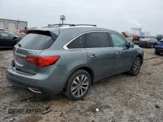 2014 Acura MDX Technology with VIN 5FRYD4H46EB014014, listed as a Copart auction lot 58973535 with 160,898 mi miles and Salvage title. Bid and sale history available at DreamBid. Image 3.