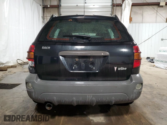 2005 Pontiac Vibe with VIN 5Y2SL63875Z464586, listed as a Copart auction lot 49972885 with 95,367 mi miles and Salvage Title. Bid and sale history available at DreamBid. Image 6.