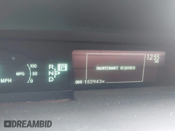 2013 Toyota Prius One with VIN JTDKN3DU0D5632336, listed as a IAAI auction lot 41510457 with 152,943 mi miles. Bid and sale history available at carsss.com. Image 7.