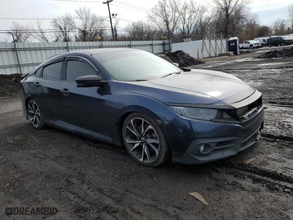 2018 Honda Civic Si Sedan with VIN 2HGFC1E59JH700481, listed as a Copart auction lot 45765165 with 143,498 mi miles and Clean Title. Bid and sale history available at carsss.com. Image 4.
