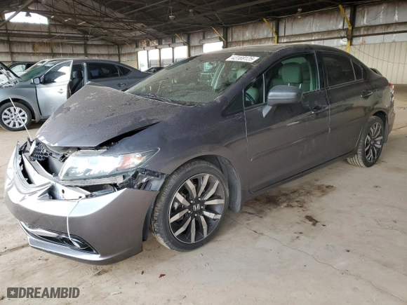 2014 Honda Civic Sedan EX-L with VIN 2HGFB2F93EH509266, listed as a Copart auction lot 43169125 with 158,319 mi miles and Salvage Title. Bid and sale history available at carsss.com. Image 1.