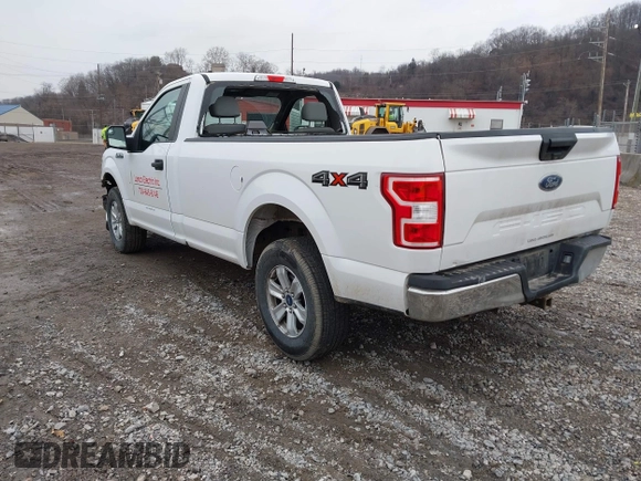 2019 Ford F-150 XL with VIN 1FTMF1EBXKKE23997, listed as a IAAI auction lot 41571221 with 53,964 mi miles and . Bid and sale history available at DreamBid. Image 3.