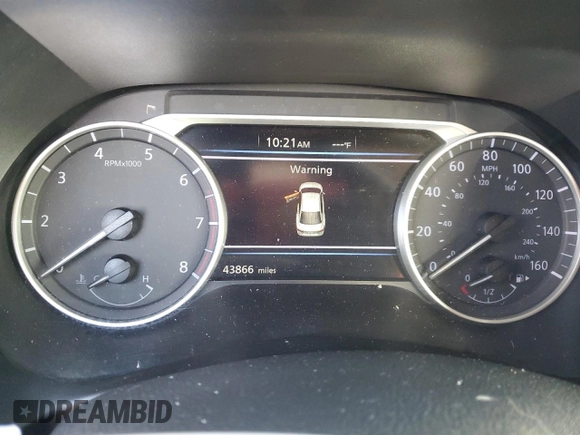 2021 Nissan Sentra SV with VIN 3N1AB8CV4MY234712, listed as a Copart auction lot 41754445 with 43,866 mi miles and Non repairable. Bid and sale history available at DreamBid. Image 9.