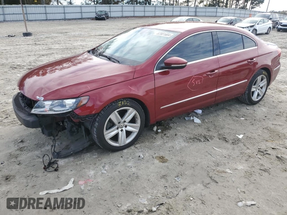 2013 Volkswagen CC Sport with VIN WVWBP7AN8DE568383, listed as a Copart auction lot 82881684 with 208,481 mi miles and Salvage Title. Bid and sale history available at carsss.com. Image 1.