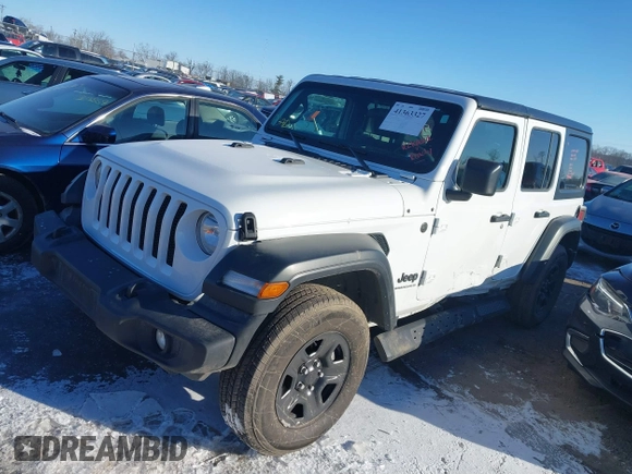 2023 Jeep Wrangler Sport S with VIN 1C4HJXDN7PW545778, listed as a IAAI auction lot 41363327 with 20,721 mi miles and . Bid and sale history available at DreamBid. Image 17.