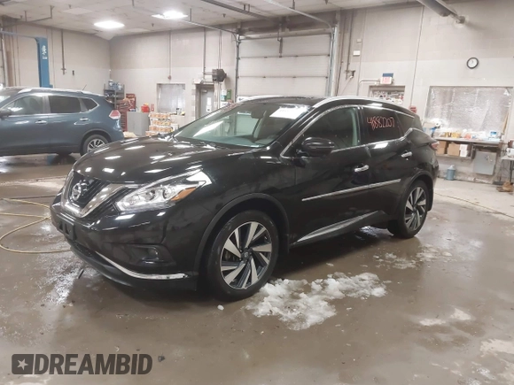2017 Nissan Murano SL with VIN 5N1AZ2MHXHN106410, listed as a IAAI auction lot 41882207 with 152,876 mi miles and . Bid and sale history available at carsss.com. Image 18.