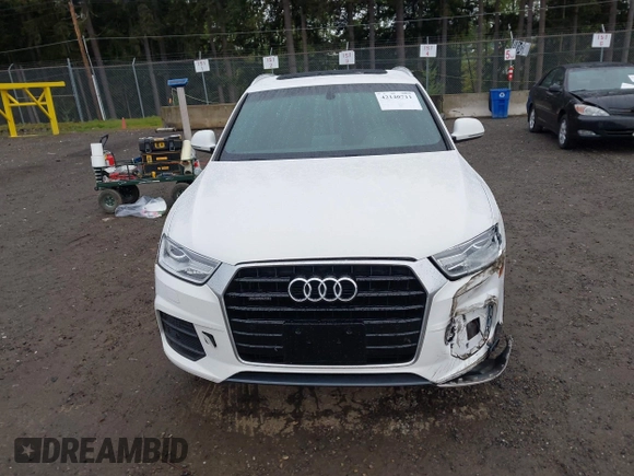 2017 Audi Q3 Premium with VIN WA1ECCFS5HR003565, listed as a IAAI auction lot 42140711 with 74,034 mi miles and . Bid and sale history available at DreamBid. Image 12.