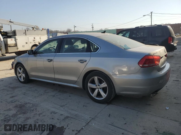 2013 Volkswagen Passat SE with VIN 1VWBH7A37DC038569, listed as a Copart auction lot 48790085 with 191,477 mi miles and Clean Title. Bid and sale history available at carsss.com. Image 2.