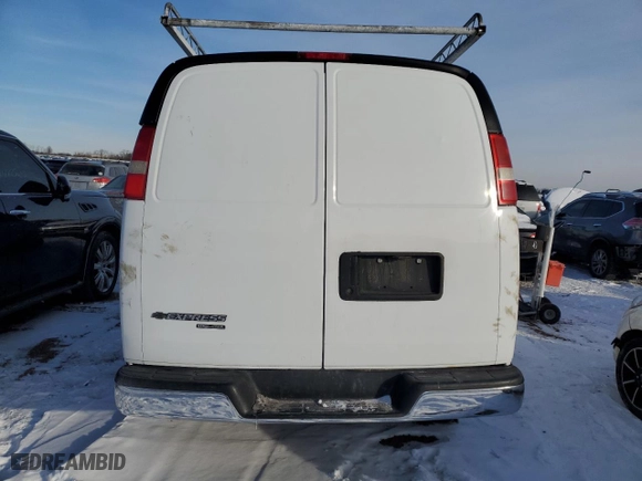 2013 Chevrolet Express Cargo Van with VIN 1GCWGFCA4D1162453, listed as a Copart auction lot 45656625 with 162,046 mi miles and Salvage Title. Bid and sale history available at carsss.com. Image 6.