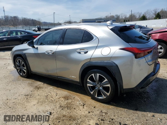 2020 Lexus UX 250h with VIN JTHX9JBH5L2035962, listed as a Copart auction lot 51360385 with 84,694 mi miles and Salvage title. Bid and sale history available at DreamBid. Image 2.
